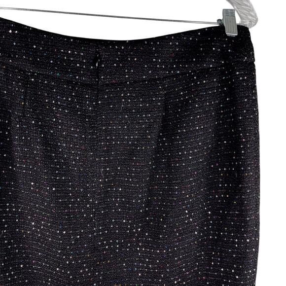 Nine West Pencil Skirt La Vie En Rose Black Multi Sequin 8 New - Picture 6 of 14